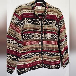 Vintage Cotton Aztec Western Jacket Blazer